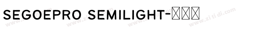 segoepro semilight字体转换